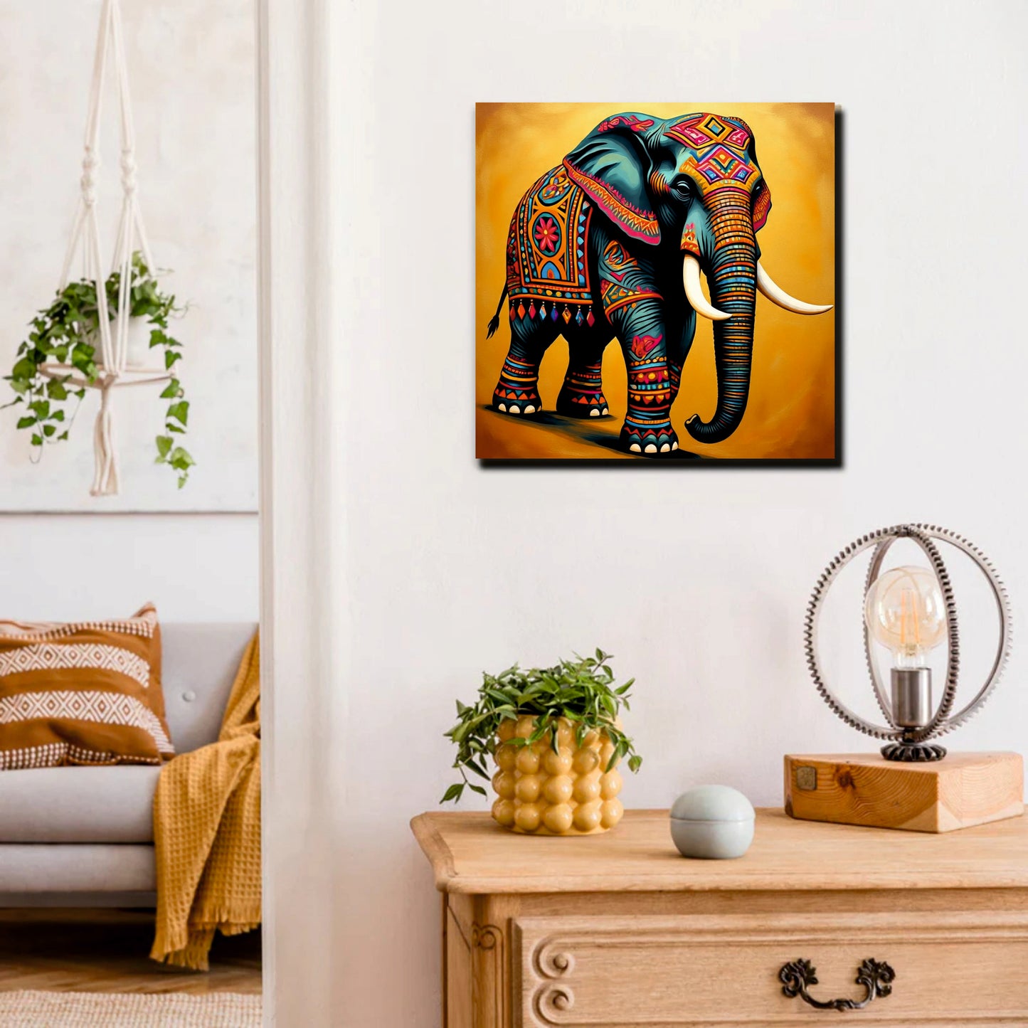 Unspoken Grace, Unyielding Power Canvas Wall Art Stretched Frame Painting