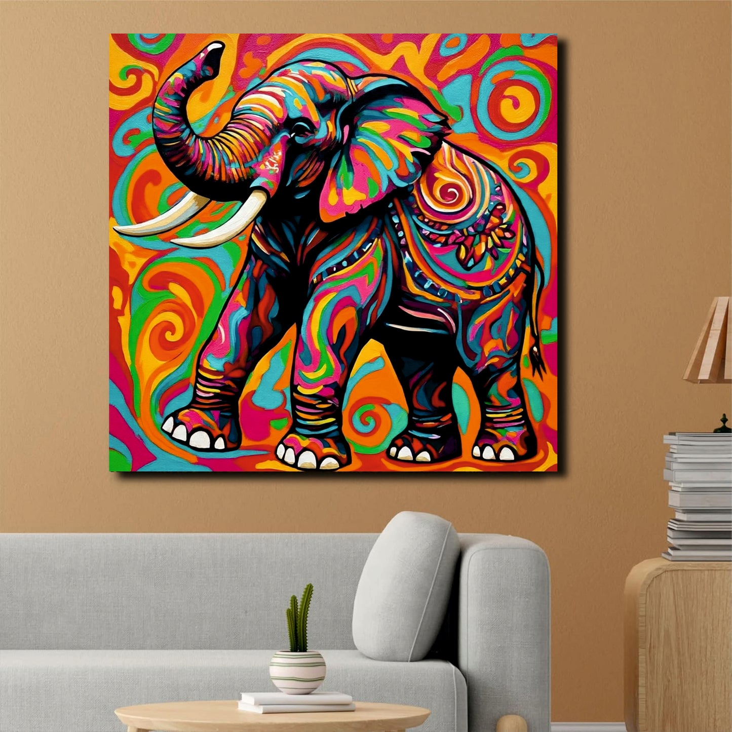 Silent Majesty, Eternal Grace Canvas Wall Art Stretched Frame Painting