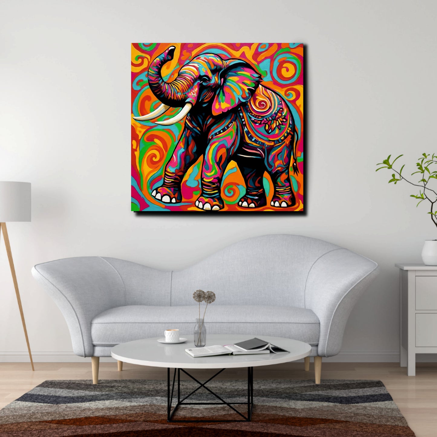 Silent Majesty, Eternal Grace Canvas Wall Art Stretched Frame Painting