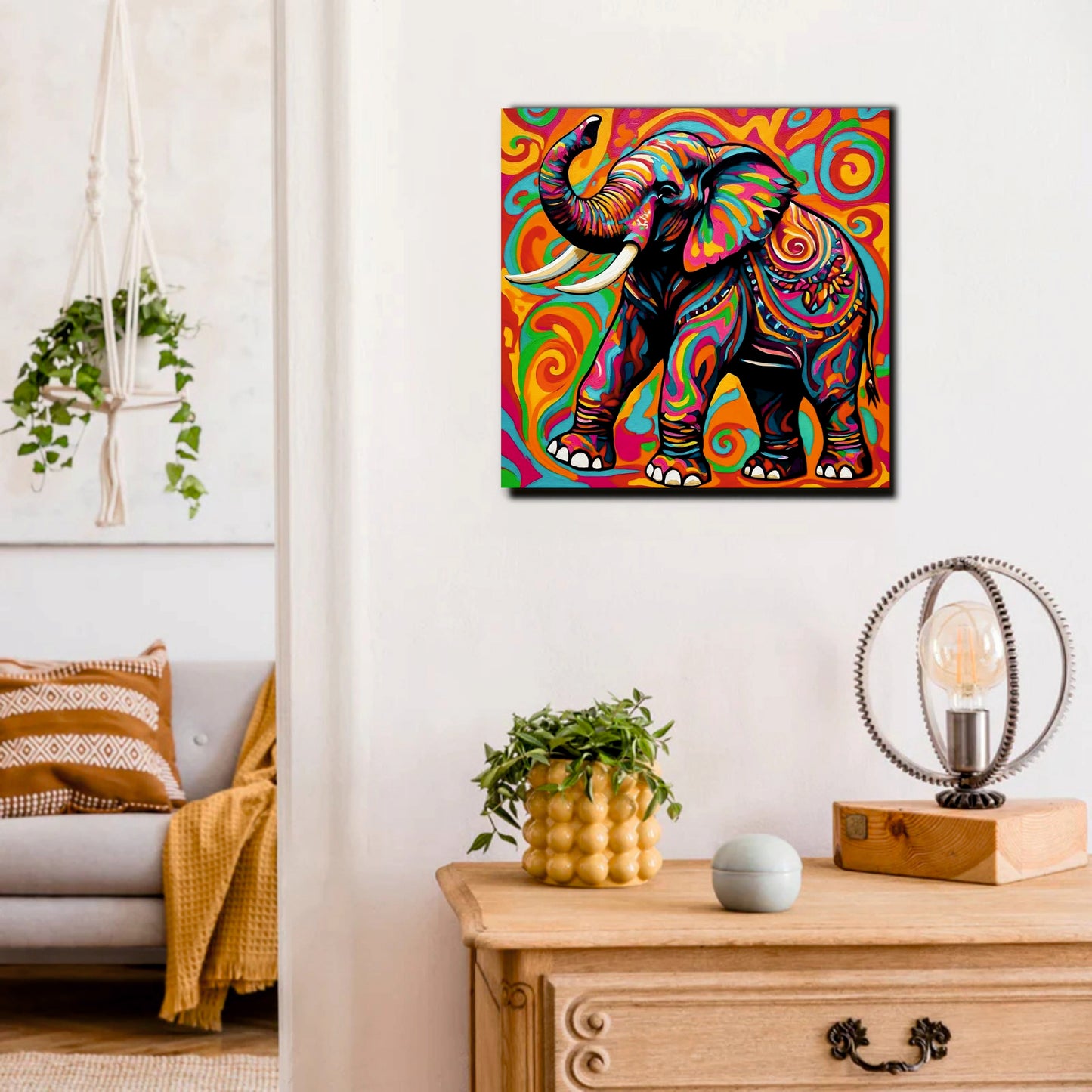 Silent Majesty, Eternal Grace Canvas Wall Art Stretched Frame Painting