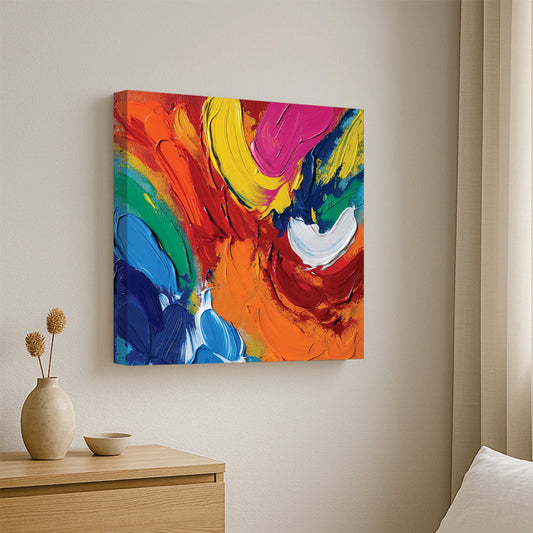 Modern Living – Abstract Canvas Wall Art Stretched Frame Painting