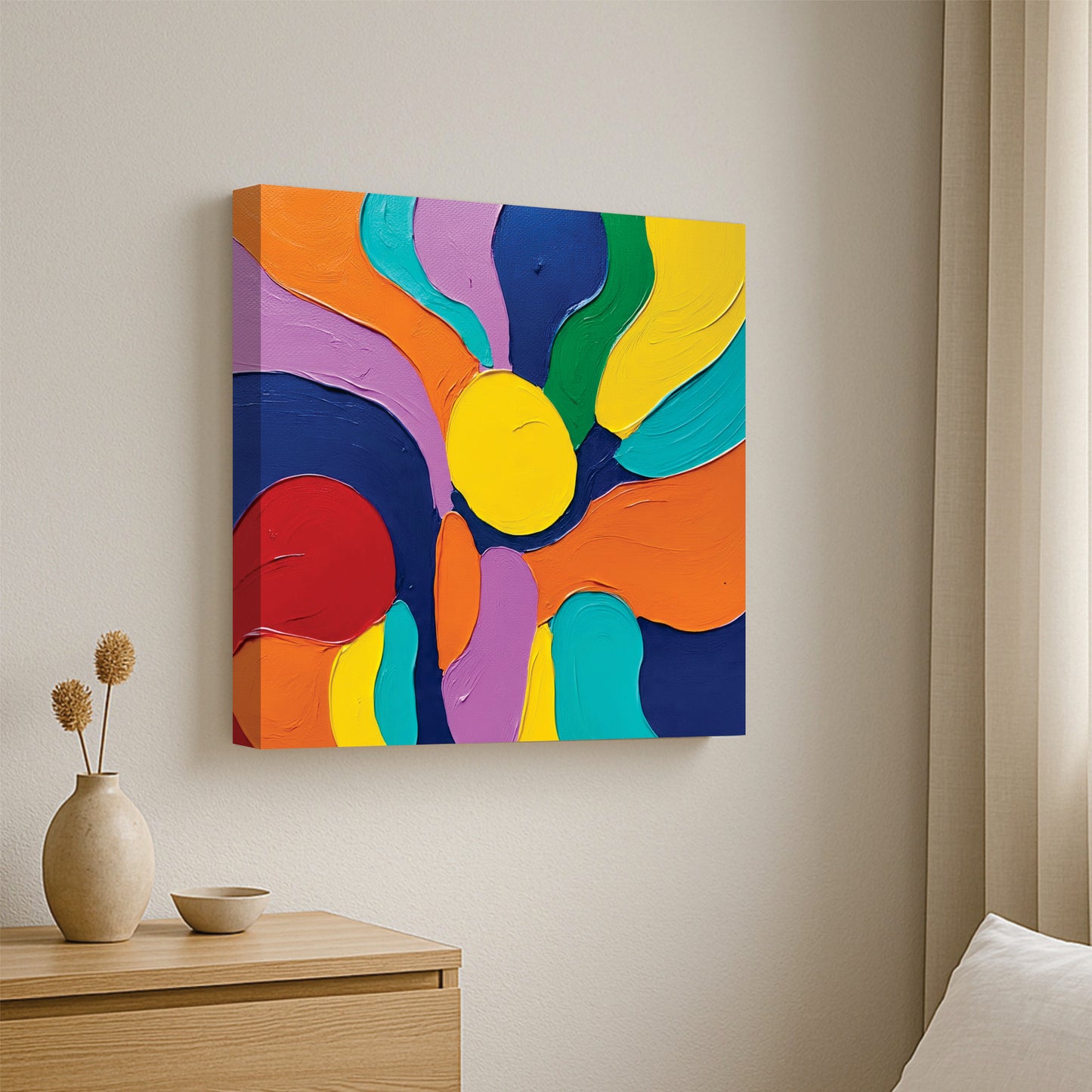 Infinity of Colors – Abstract Wall Décor Canvas Wall Art Stretched Frame painting