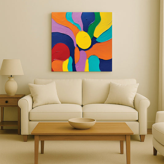 Infinity of Colors – Abstract Wall Décor Canvas Wall Art Stretched Frame painting