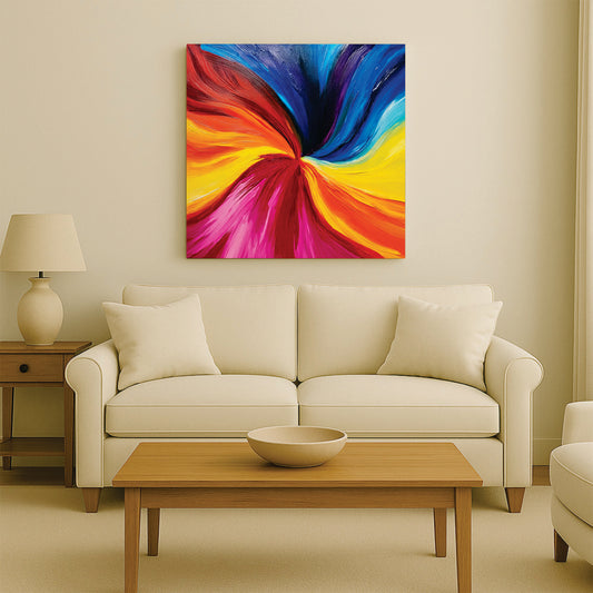Abstract Symphony – Colors that Speak Canvas Wall Art Stretched Frame Painting