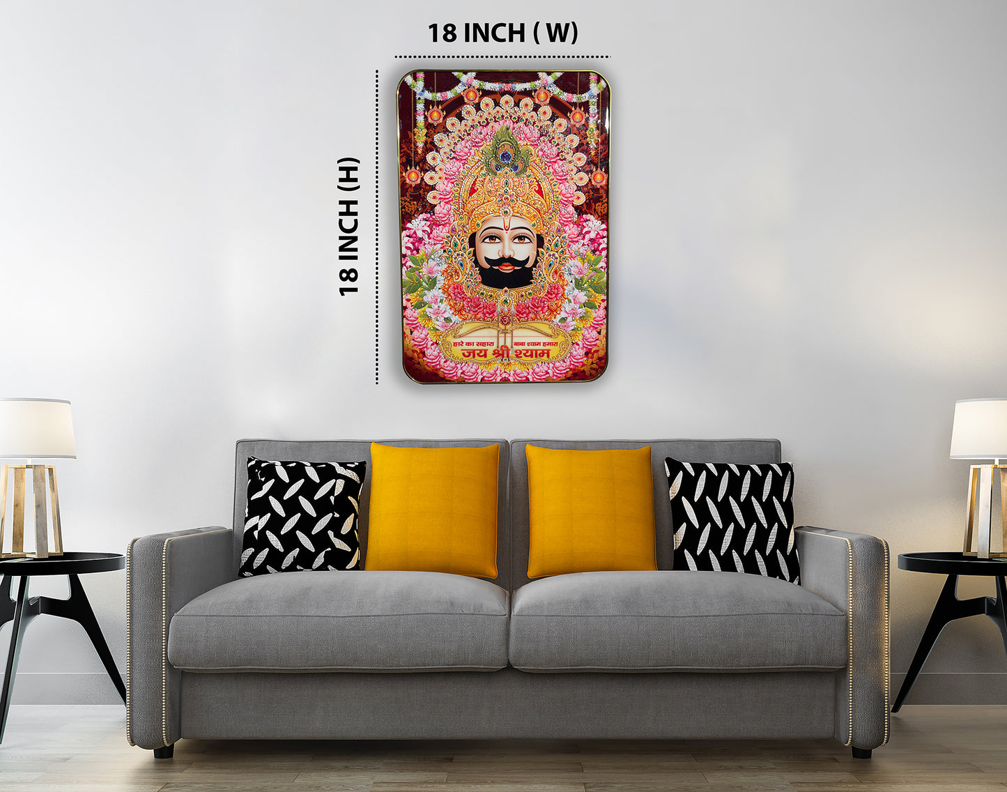 The Khatu Shyam Crystal Painting