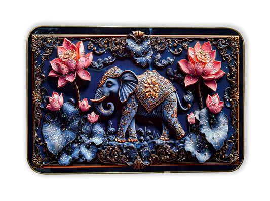 3D Elephant Crystal wall Art