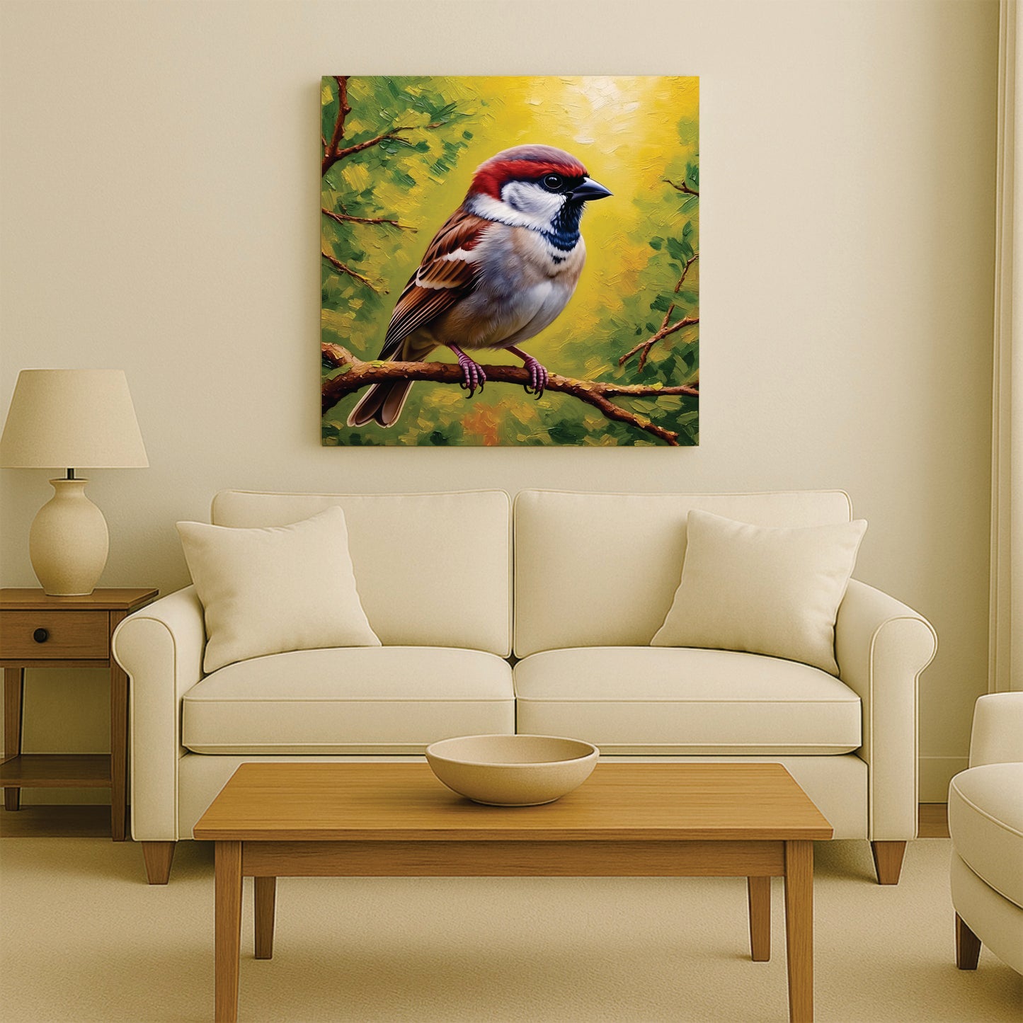 Flying Freedom Birds Canvas Painting – Elegant Wall Accent Stretched Frame