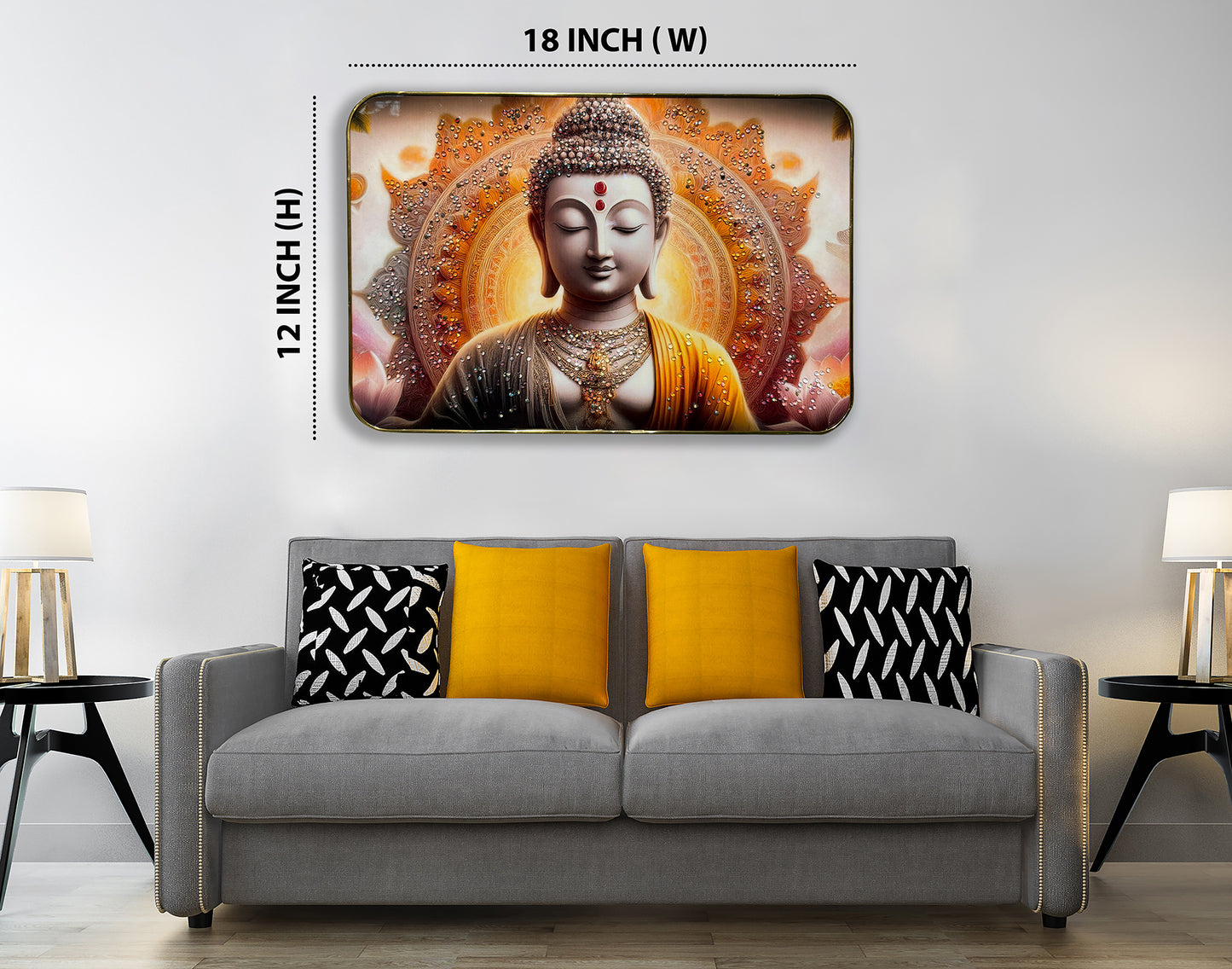 The Classic Buddha Crystal Painting
