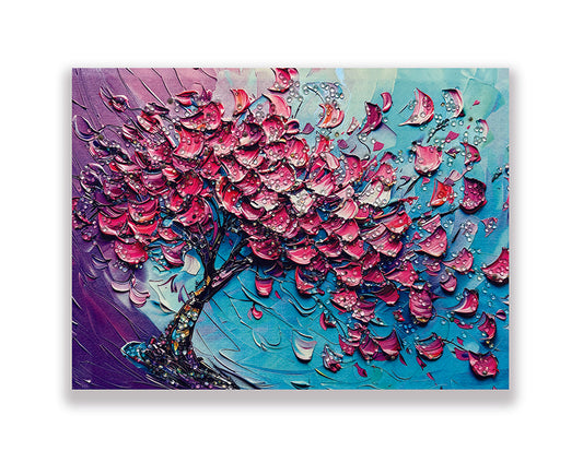 3D Tree Crystal Embossed Art Painting