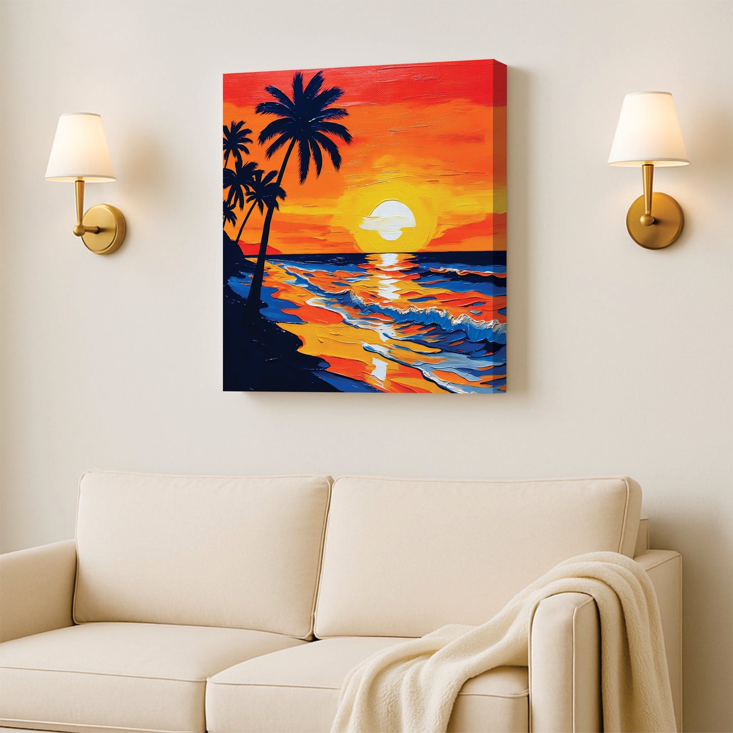 Hue & Harvest Canvas Wall Art Stretched Frame Painting