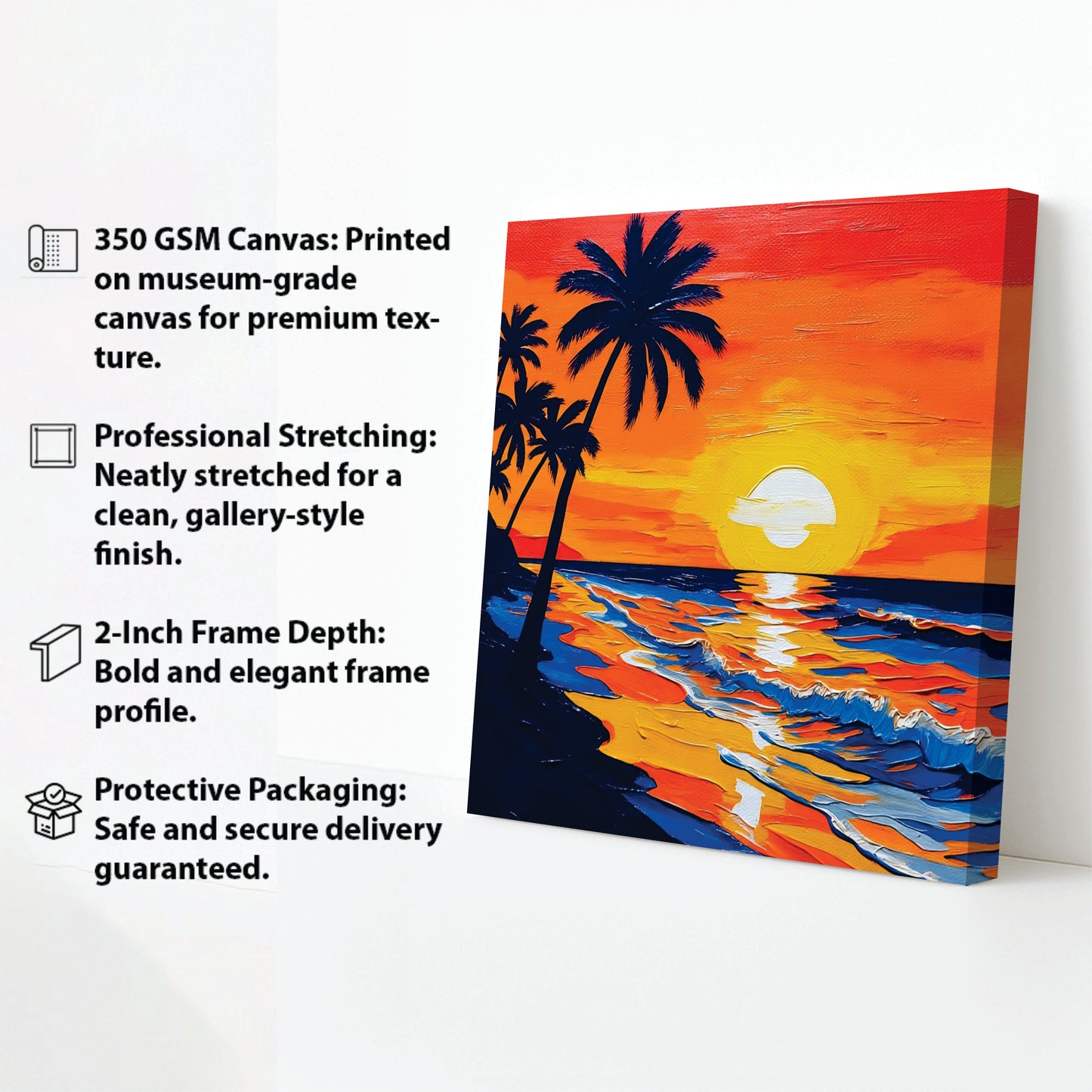 Hue & Harvest Canvas Wall Art Stretched Frame Painting