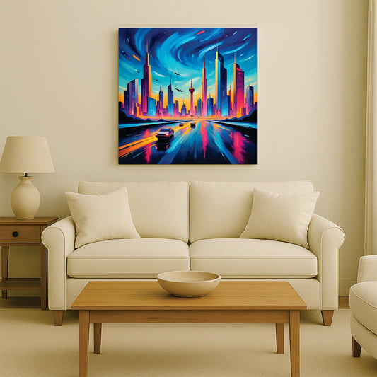 UrbanGlow Artworks Canvas Wall Are Stretched Frame Painting
