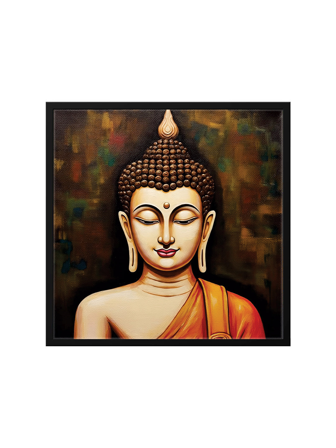 Quiet as Fire — Enlightenment in Pause Canvas Wall Art Black Frame Paining