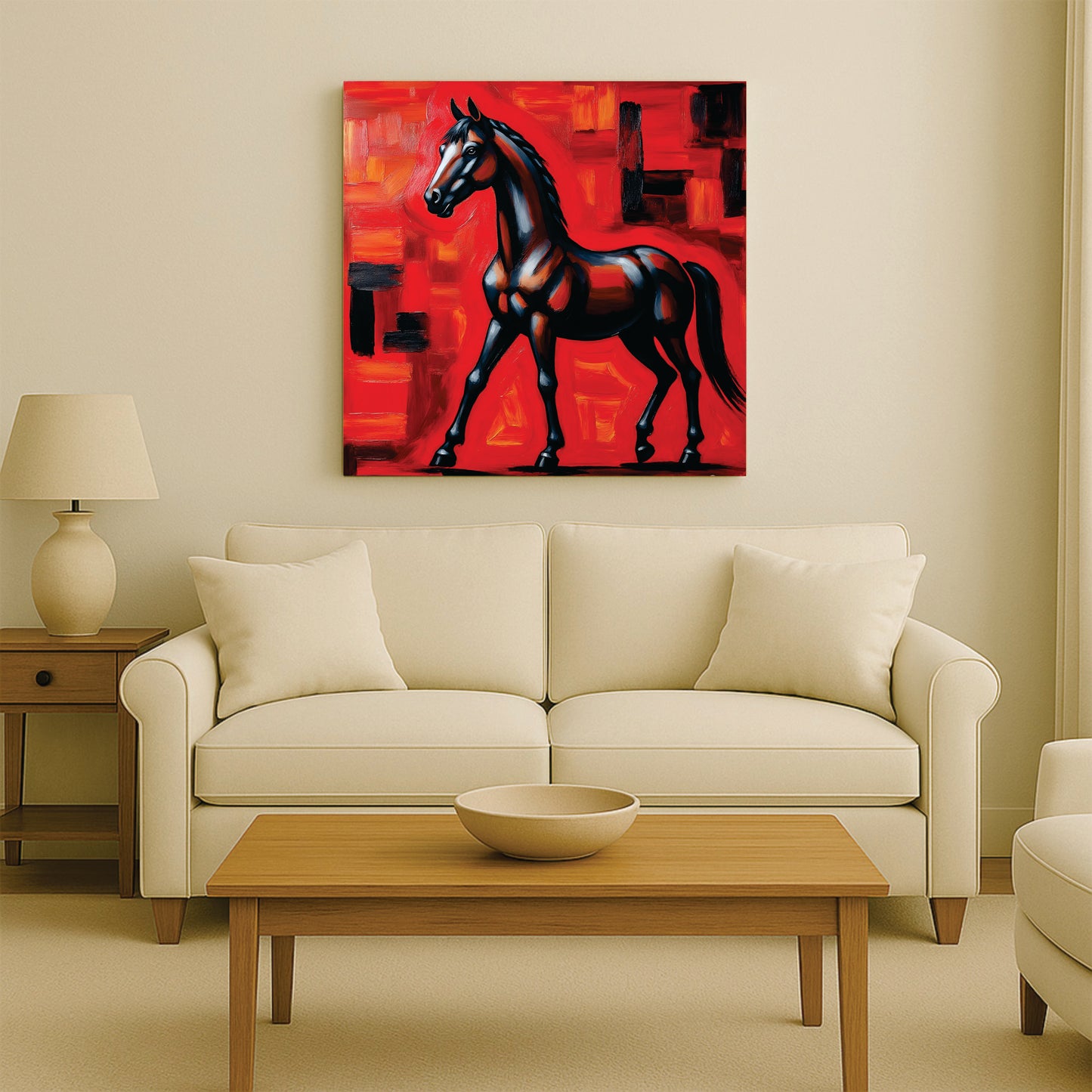 The Warrior’s Companion canvas Wall Art Stretched Frame Painting