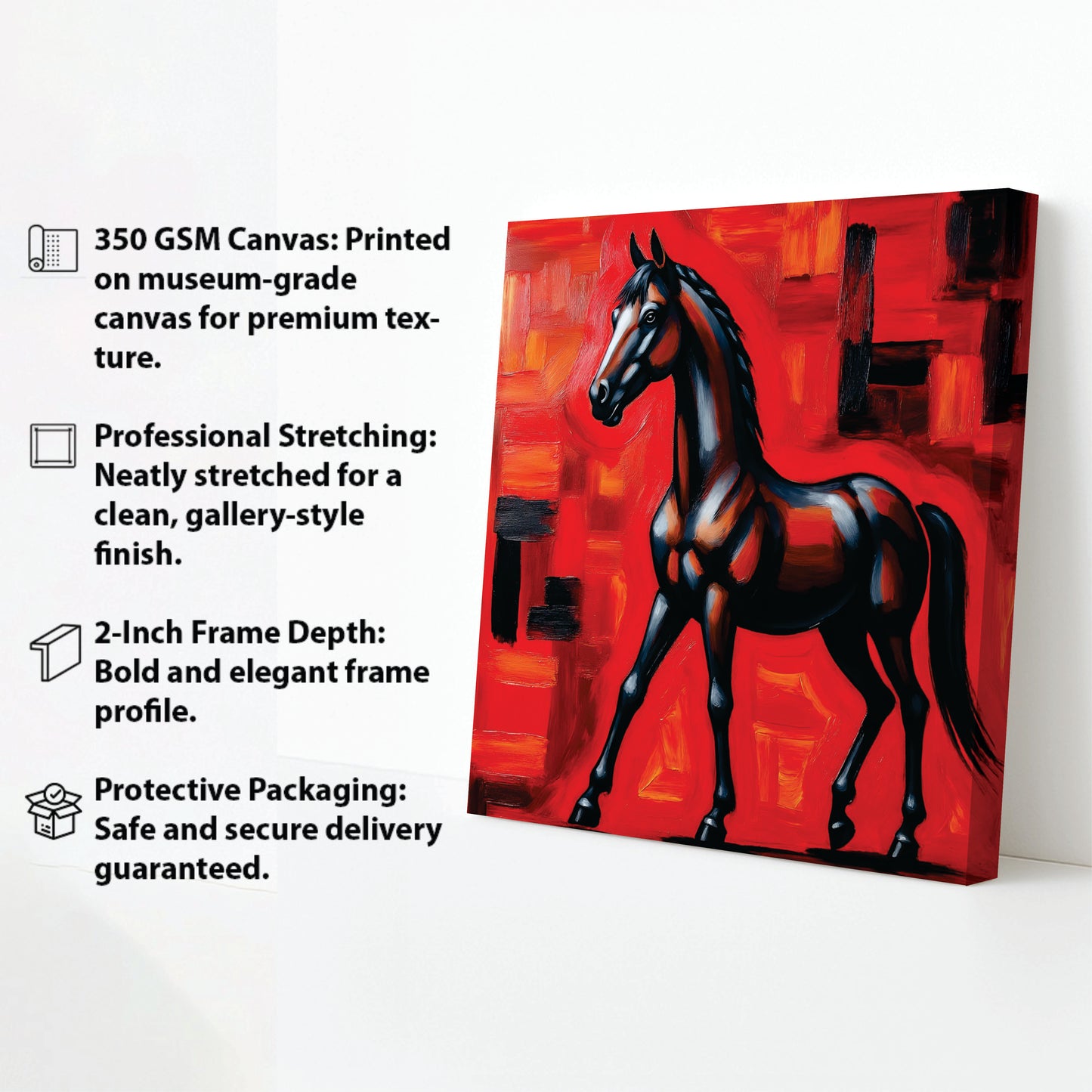 The Warrior’s Companion canvas Wall Art Stretched Frame Painting