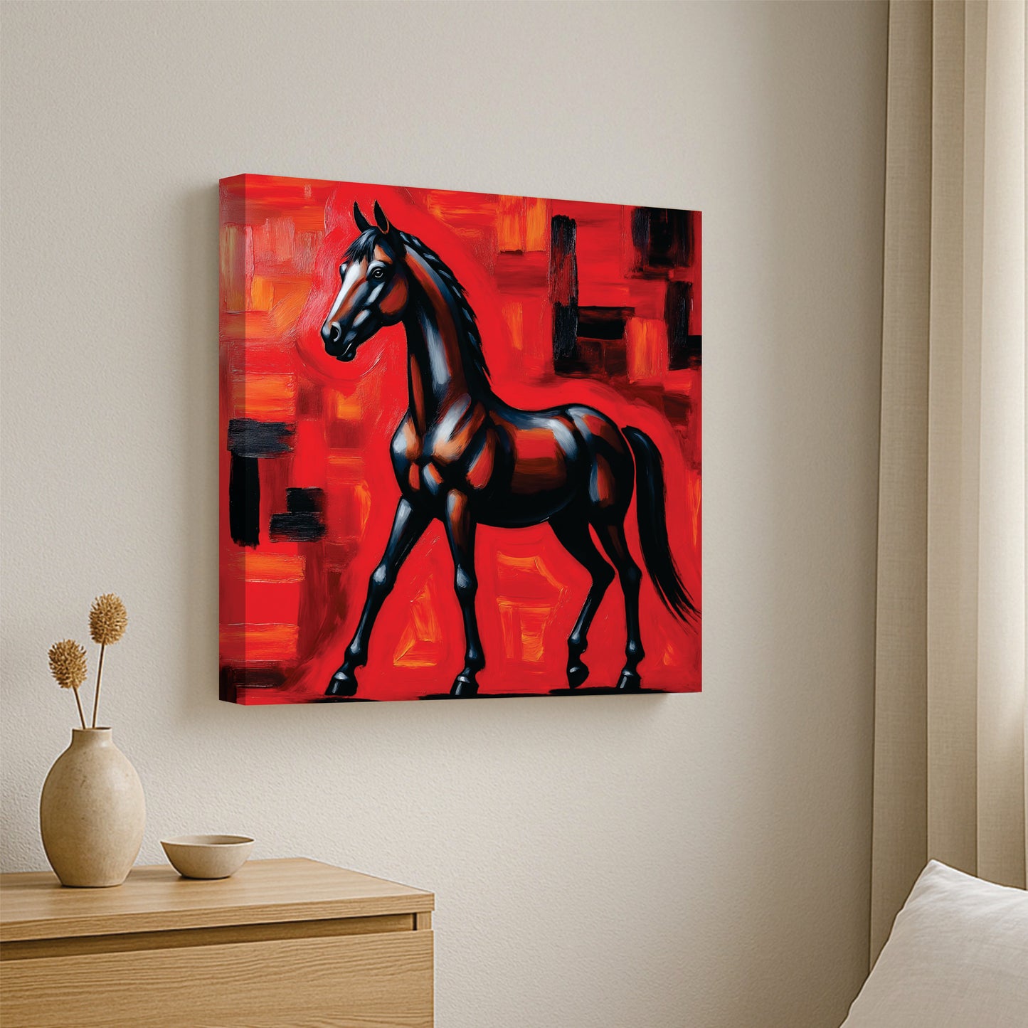 The Warrior’s Companion canvas Wall Art Stretched Frame Painting