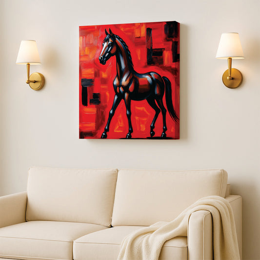 The Warrior’s Companion canvas Wall Art Stretched Frame Painting