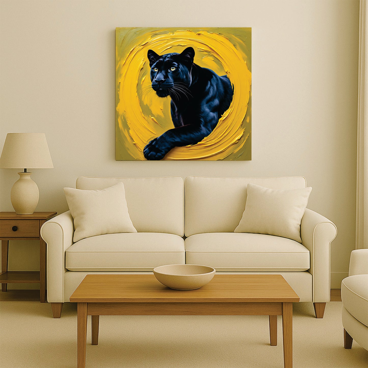 Panther Canvas Artwork Canvas Wall Art Stretched Frame Painting
