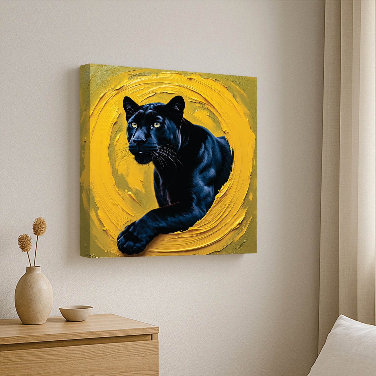 Panther Canvas Artwork Canvas Wall Art Stretched Frame Painting