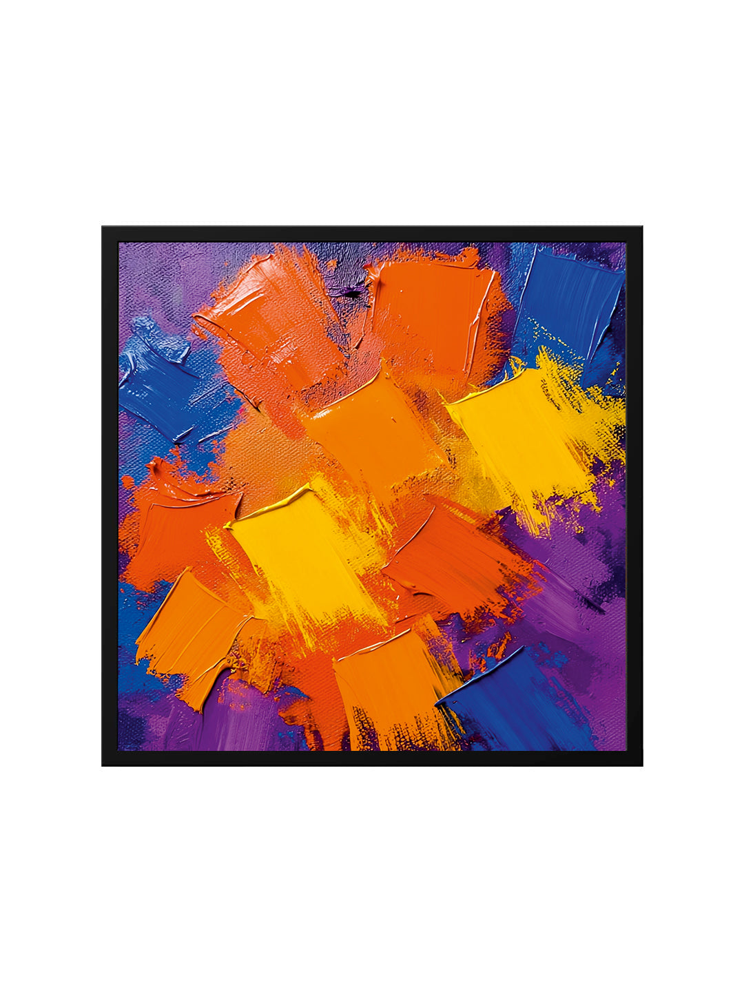 energy meets elegance Canvas Wall Art Black Frame Painting