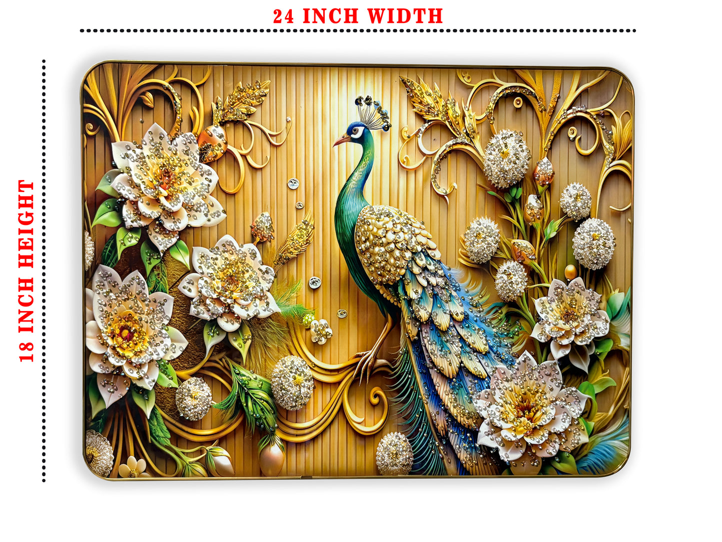 Echoes of Eleganc crystal wall art painting