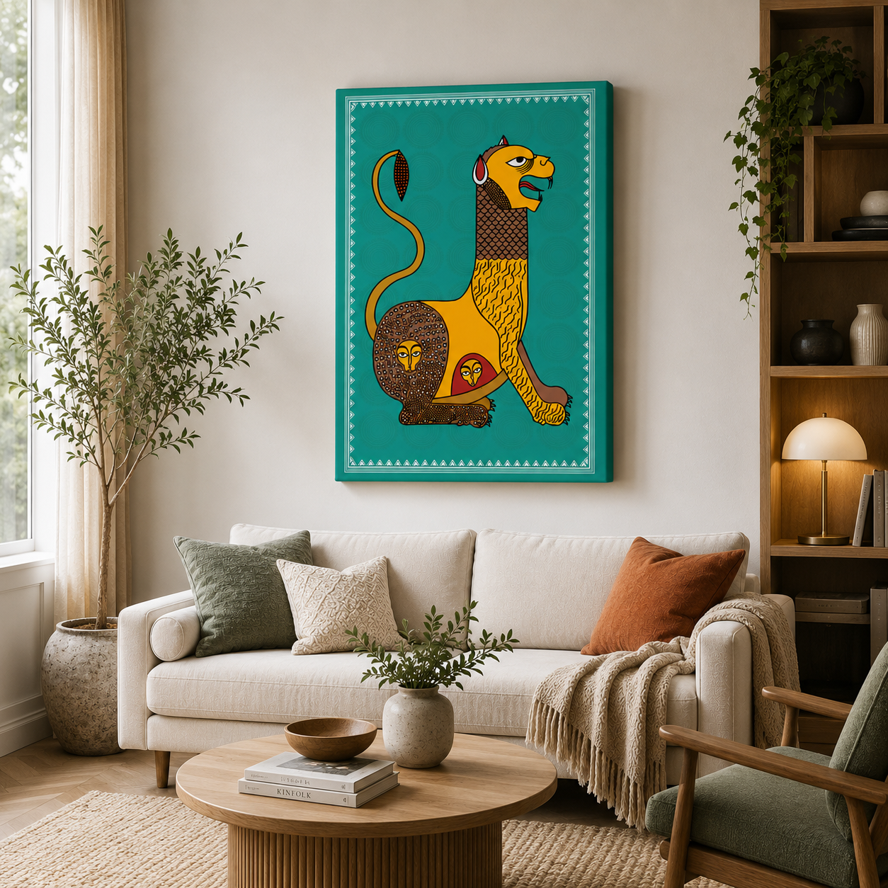 Rhythms of the Tribe Canvas Wall Art Stretched Frame Painting