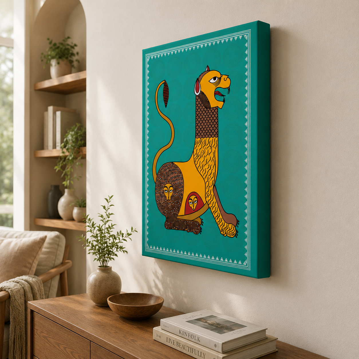 Rhythms of the Tribe Canvas Wall Art Stretched Frame Painting