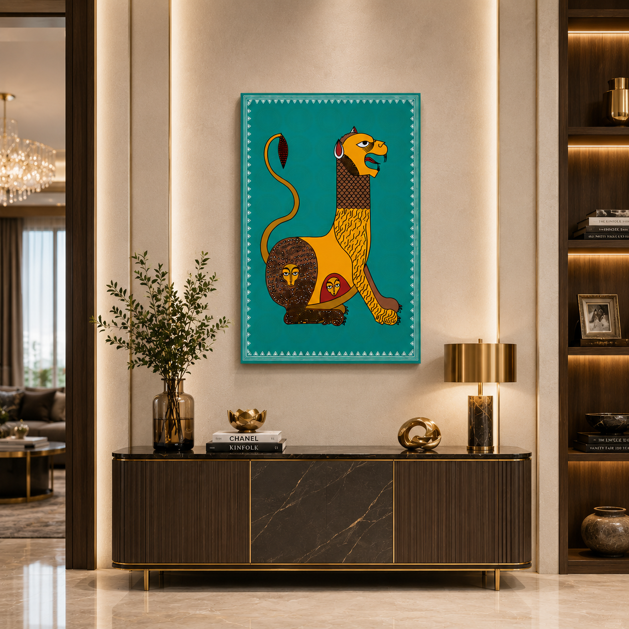 Rhythms of the Tribe Canvas Wall Art Stretched Frame Painting