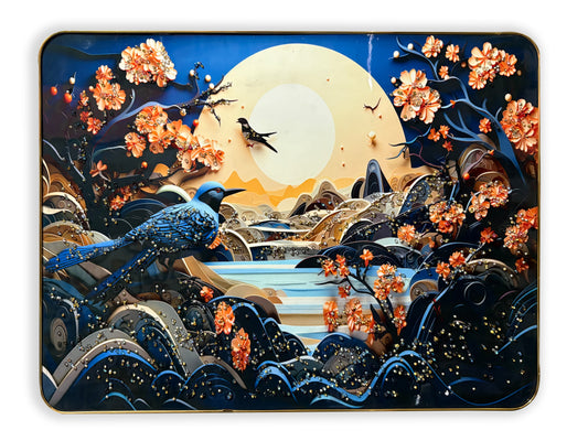 Glimmers in Flight Crystal Wall Art Painting