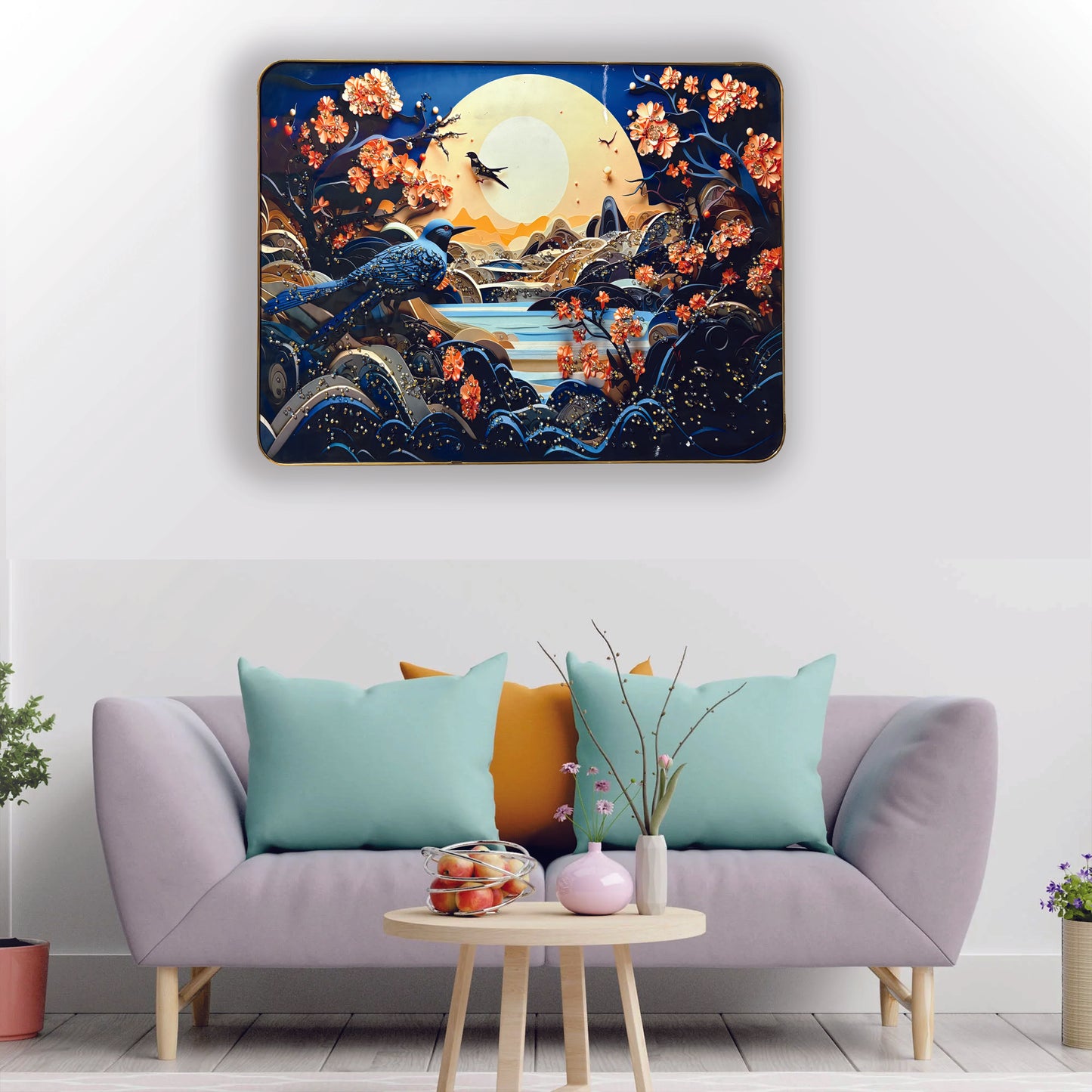 Glimmers in Flight Crystal Wall Art Painting