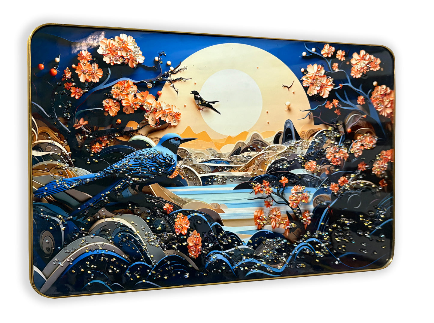 Glimmers in Flight Crystal Wall Art Painting