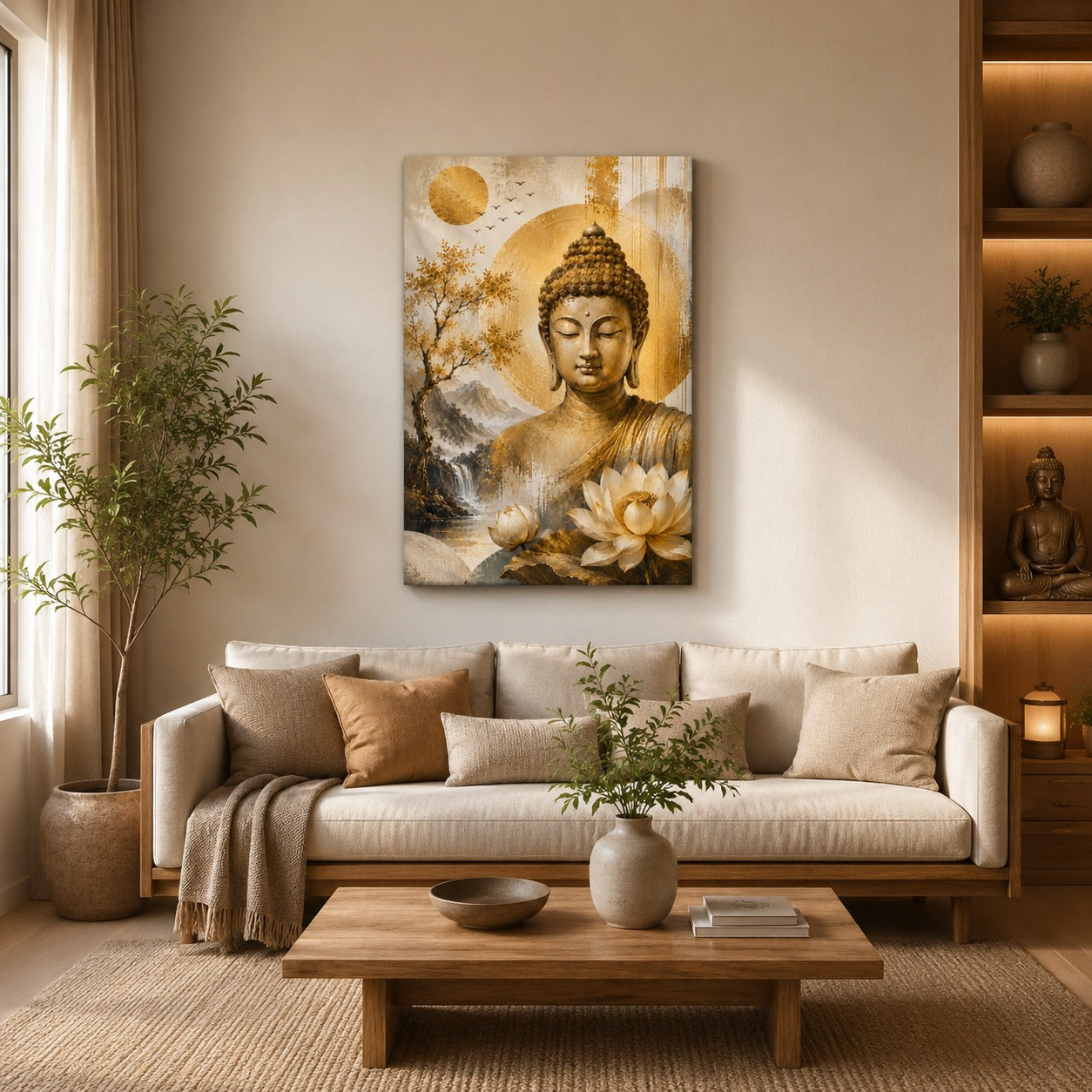 Sleek Abstract Canvas Wall Art Stretched Frame – Perfect for Living Rooms & Offices