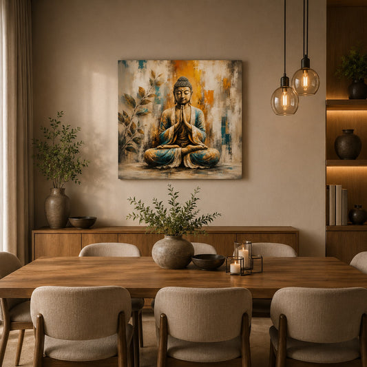 Decor Daddy Buddha Meditation Canvas Wall Painting | Premium Spiritual Wall Art
