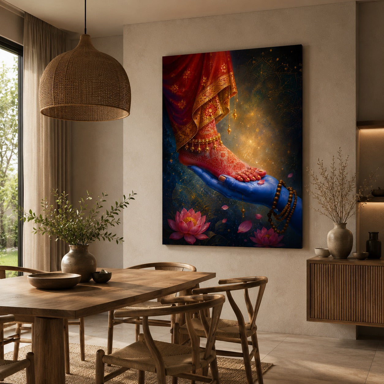 Divine Union – Mahadev & Maa Parvati Sacred Love Canvas Painting